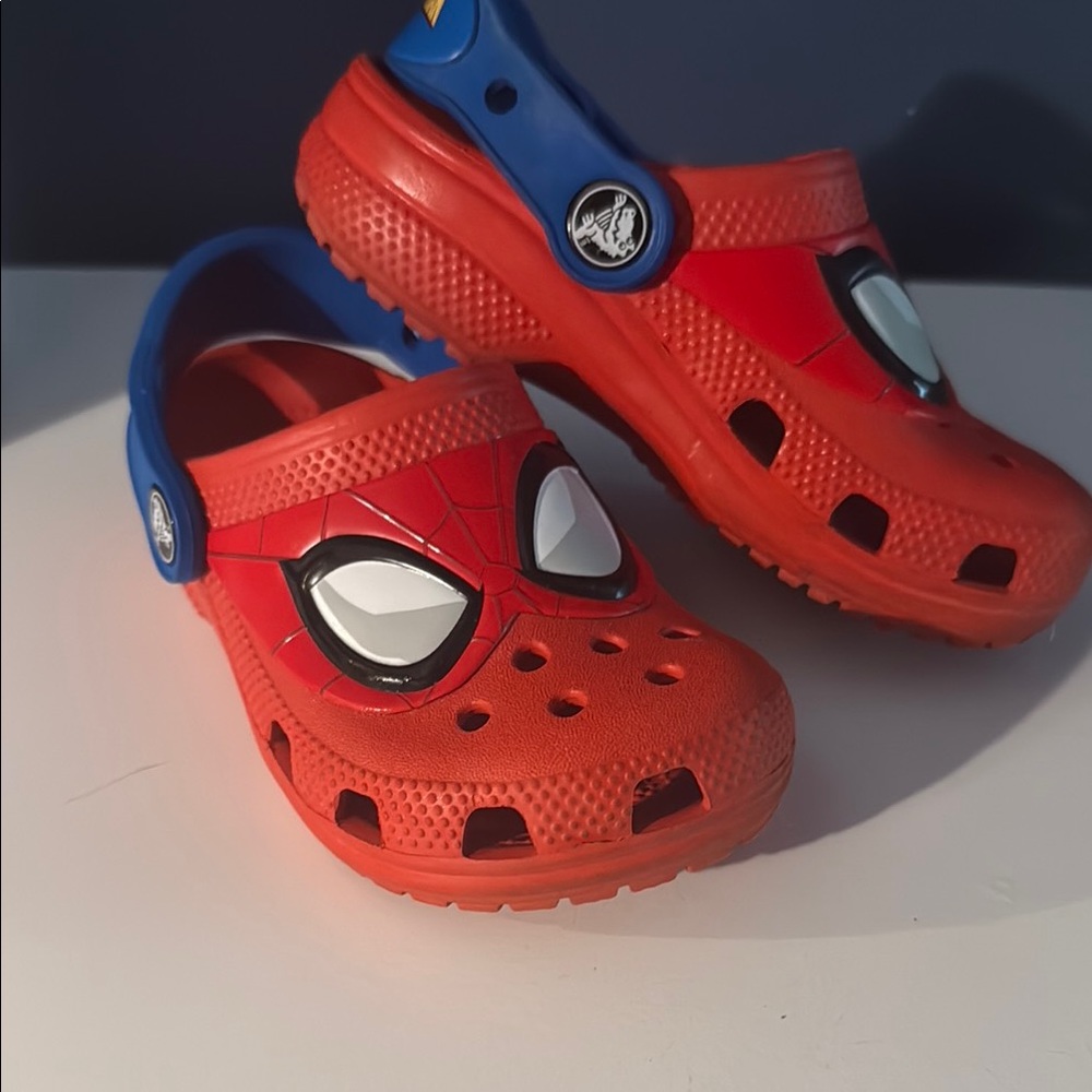 Kids Spider-Man Crocs - Red and Blue